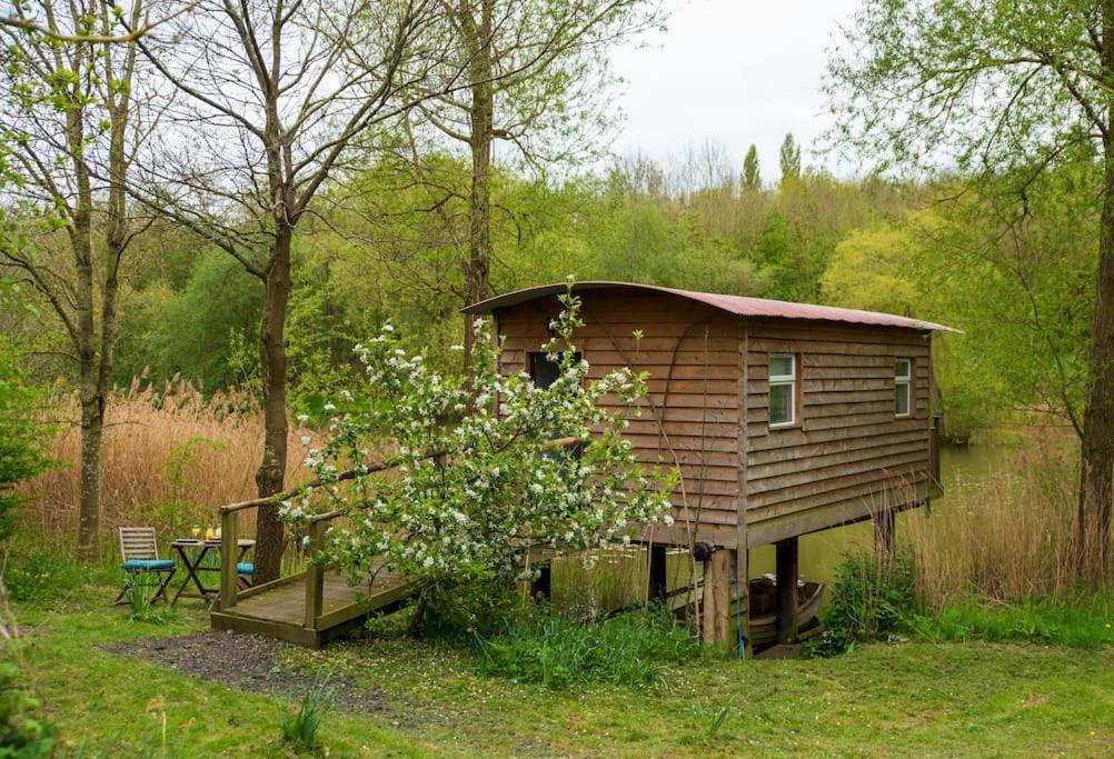 فيلا Lakeside Cabin On Stilts- 'Kingfisher' Rous Lench المظهر الخارجي الصورة